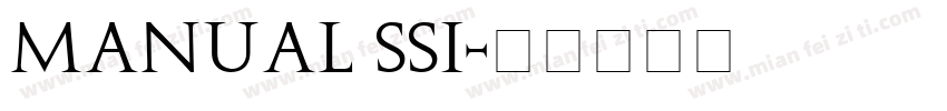Manual SSi字体转换